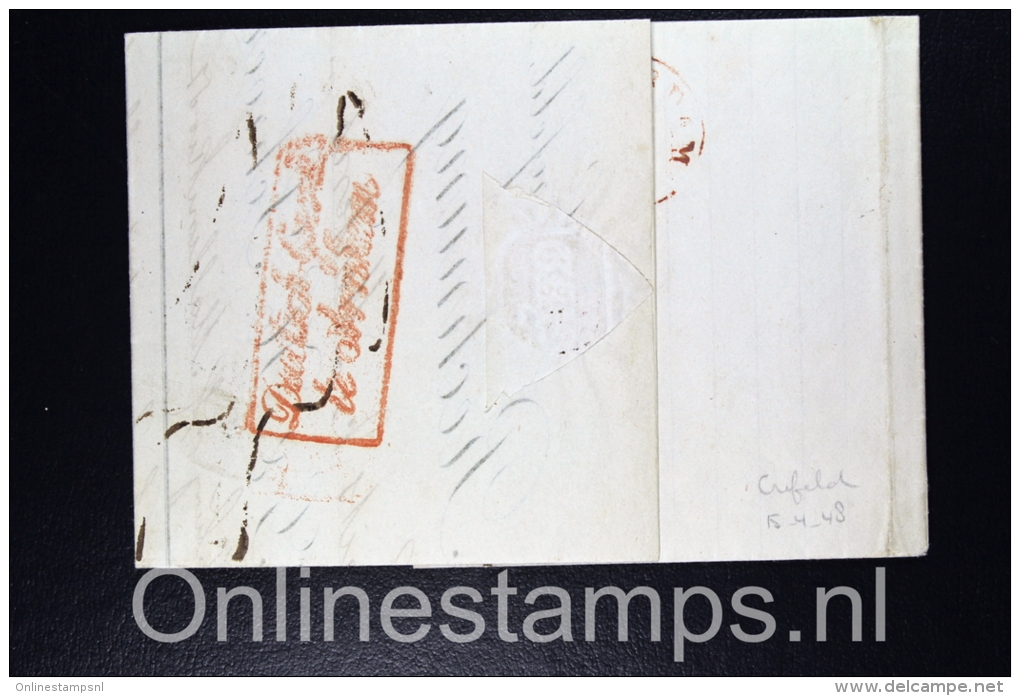 Switserland , Cover Corcelles To Amsterdam, Holland, 1857, Nice Cancels - Lettres & Documents