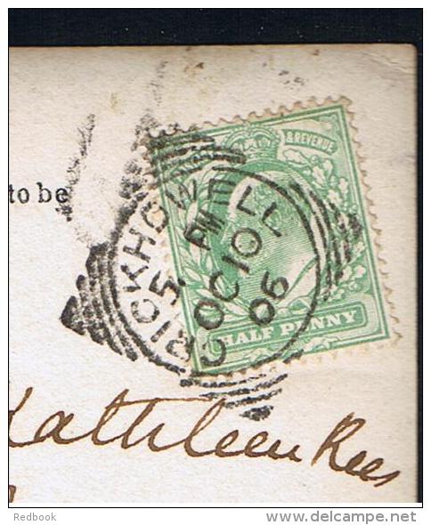 RB 987 - 1906 Llanthony Abbey Monmouthshire Wales - Superb Brecon -  "Crickhowell" Squared Circle Postmark - Monmouthshire