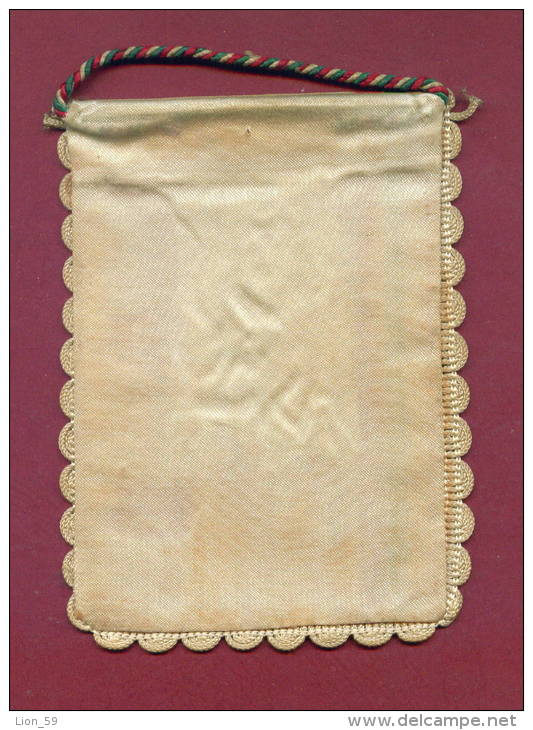 W35  / SPORT - BULGARIAN FEDERATION Wrestling Lutte Ringen  - 8.5  X 12 Cm. Wimpel Fanion Flag Bulgaria Bulgarie - Other & Unclassified