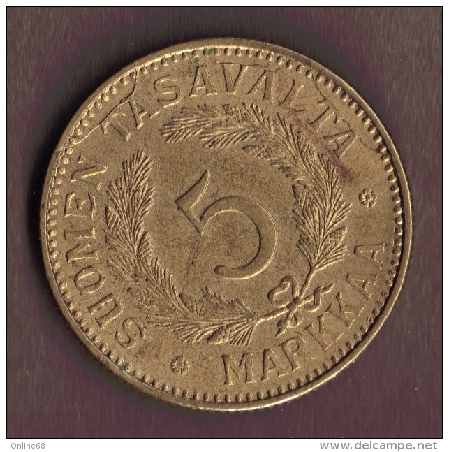 FINLANDE 5 MARKKA 1941 S KM# 31 - Finlandia