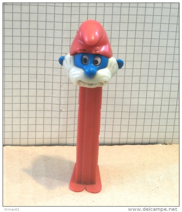 PAPA Smurf OLD PEZ 3.9 # YUGOSLAVIA - Schlümpf Schtroumpf Charcutier Schtroumpfs Smurfs, Schlumpfs, Bd, Bande Dessinées - Pez