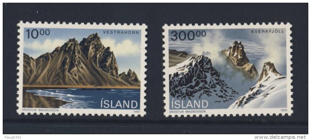ISLANDE 1991 PAYSAGES  YVERT N°693/94 NEUF MNH** - Unused Stamps