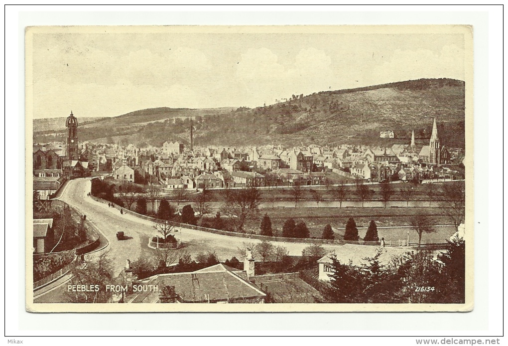 United Kingdom - Scotland - Peebles From The South - Peeblesshire