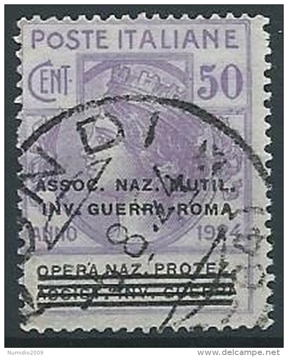 1924 REGNO USATO PARASTATALI SOPRASTAMPATO 50 CENT - ED423 - Franchise