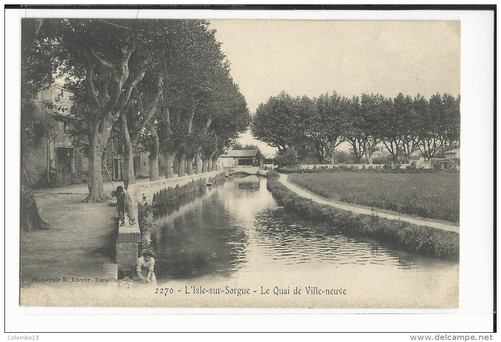 84  L´ISLE SUR SORGUE LE QUAI DE VILLE NEUVE - L'Isle Sur Sorgue