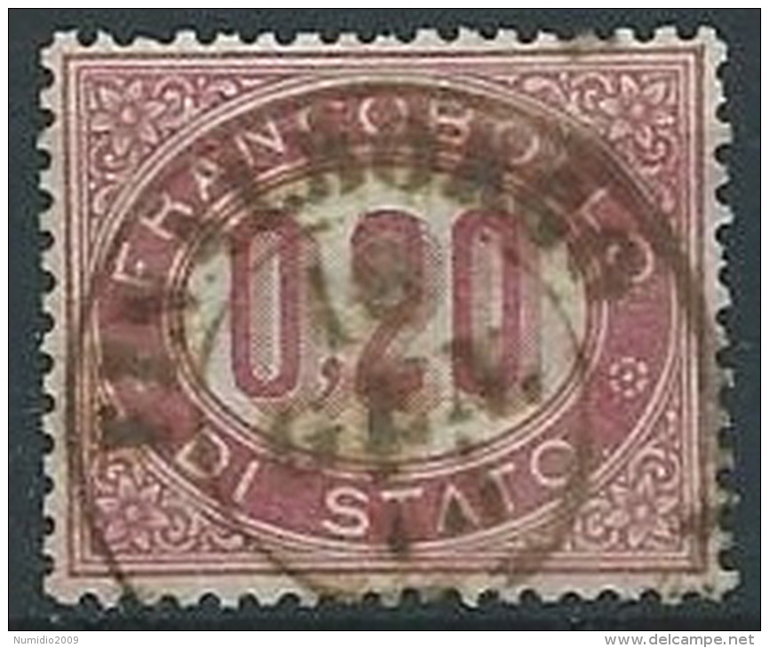 1875 REGNO USATO SERVIZIO DI STATO 20 CENT - ED431 - Servizi