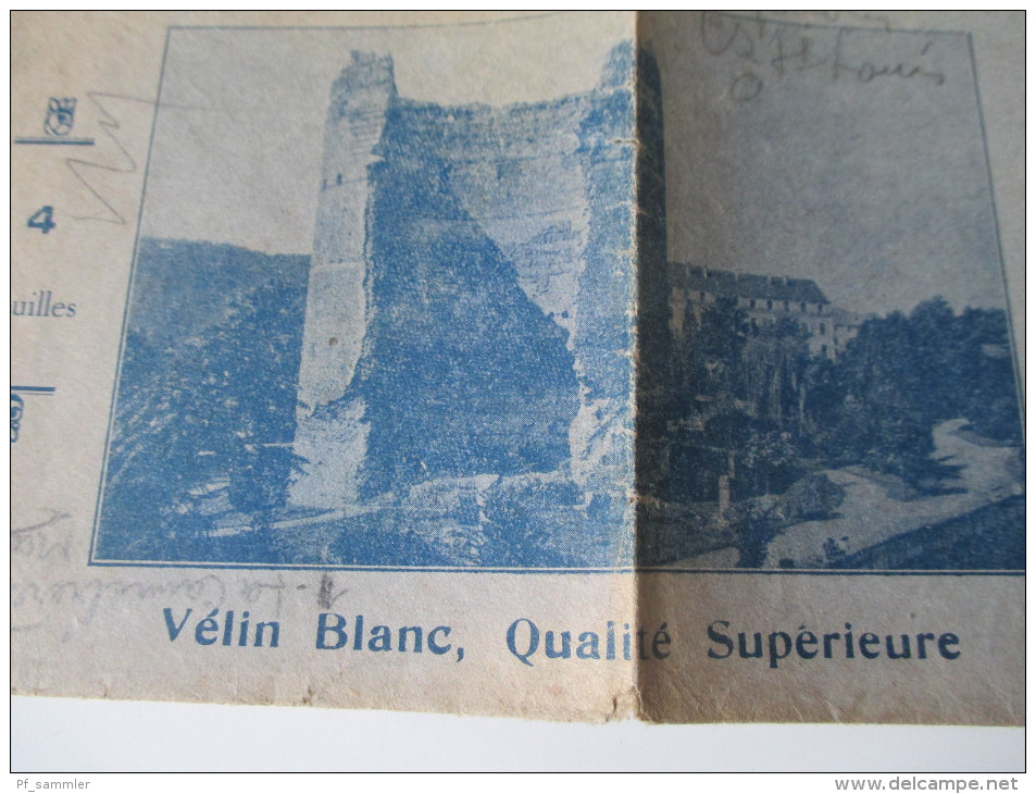 Alter Briefumschlag Pochette "Vesuna" Velin Blanc, Qualite Superieure Gefaltet!!! - Historische Dokumente