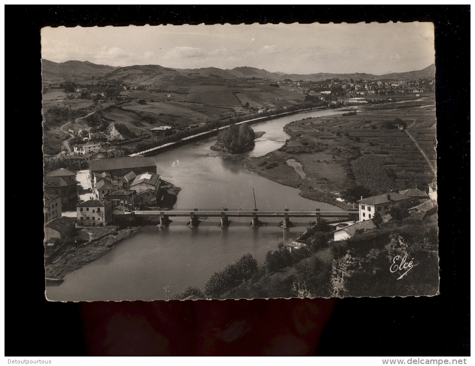 BEHOBIE Basses Pyrénées Atlantiques : La Bidassoa Le Pont International L'ile Des Faisans Et Béhobia  1949 - Béhobie