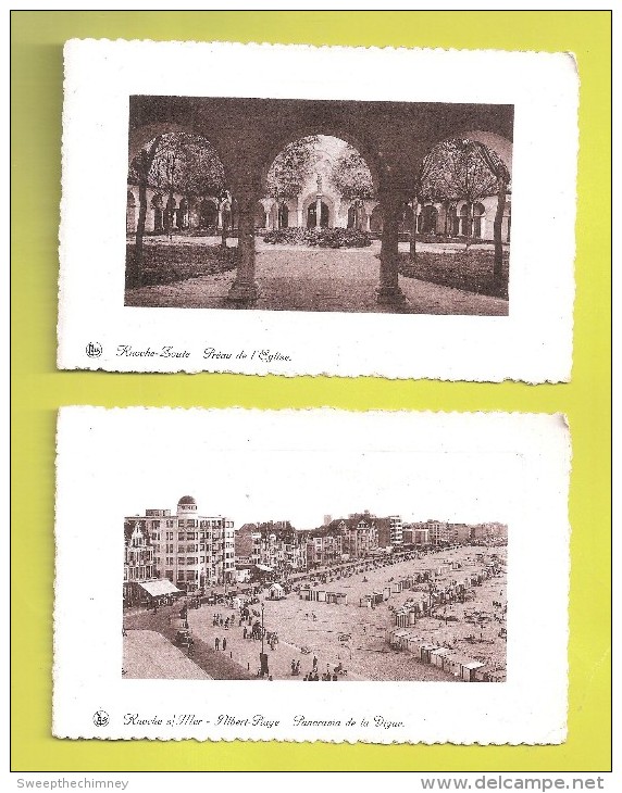 DEUX 2. KNOCKE-ZOUTE UNUSED POSTCARDS - Knokke