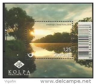 SI 2014-1070 KOLPA REGIONAL PARK, SLOVENIA, S/S, MNH - Sonstige & Ohne Zuordnung