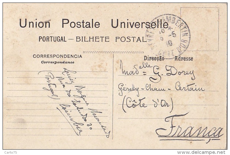 Portugal - Coimbra - Tumulo De D. Sancho Em Santa Cruz / Postal Mark 1910 Coimbra Gevrey Chambertin - Coimbra