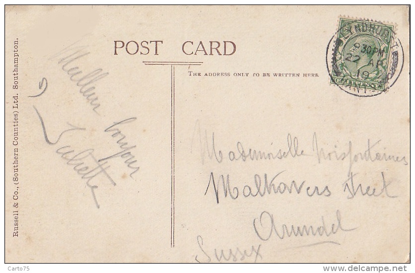 Royaume-Uni - England / Lyndhurst / Grand Hotel / Postmarked 1919 - Autres & Non Classés