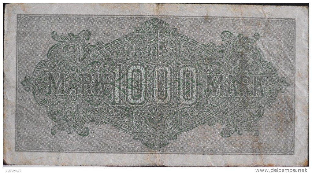 ALLEMAGNE - Reichsbanknote - 1 BILLET De BANQUE De 1000 Mark - Berlin Le 15 Sept.1922 - 1000 Mark