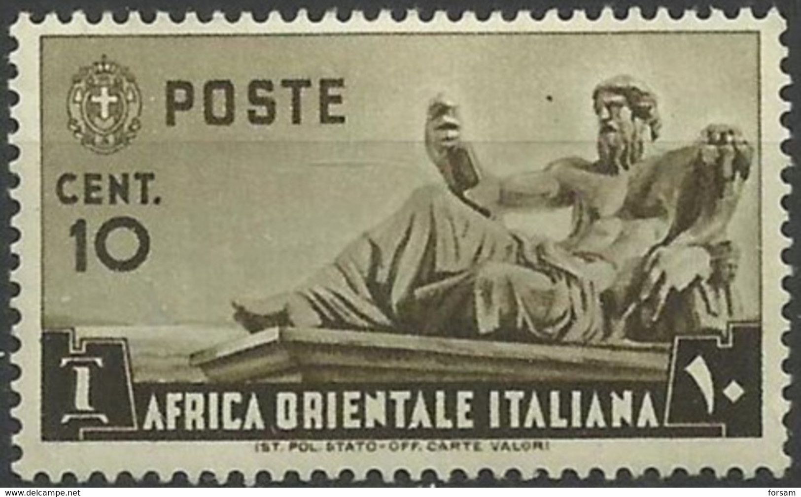 ITALIAN EASTERN AFRICA..1938..Michel # 4...MLH. - Afrique Orientale Italienne