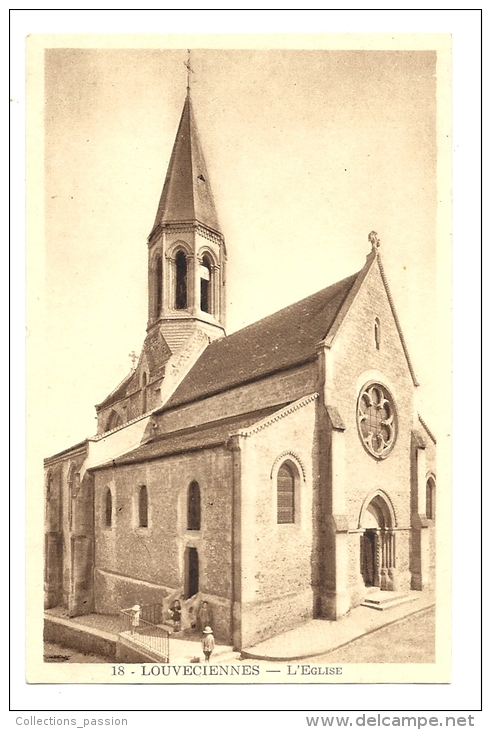 Cp, 78, Louveciennes, L'Eglise - Louveciennes