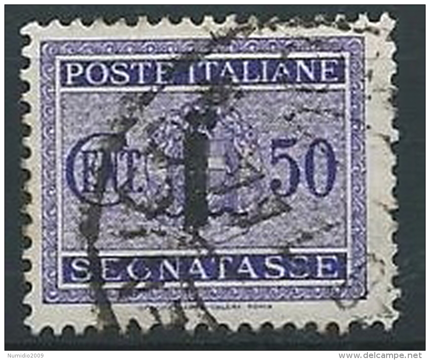 1944 RSI USATO SEGNATASSE 50 CENT - ED482 - Portomarken