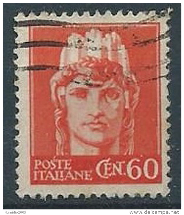 1945-46 LUOGOTENENZA USATO 60 CENT SENZA FILIGRANA - ED484 - Used