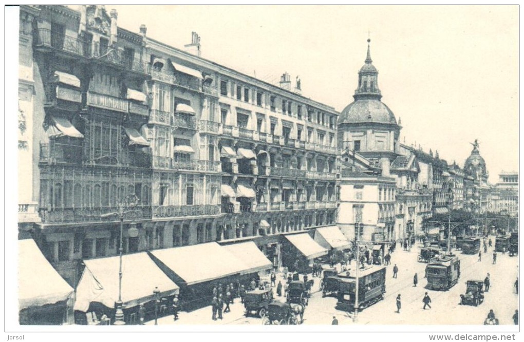 POSTAL    MADRID  - ESPAÑA  -   CALLE DE ALCALÁ - Madrid