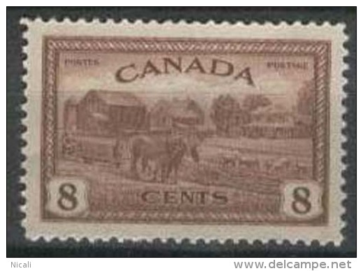 CANADA 1946 8c Farm Scene SG 401 UNHM FD37 - Nuevos