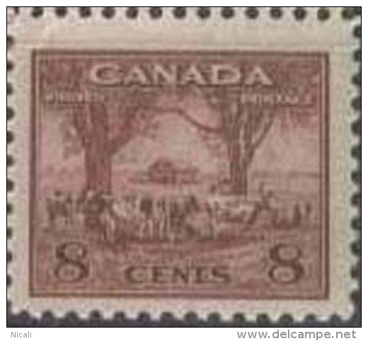 CANADA 1942 8c Farm Scene SG 382 HM FD12 - Neufs