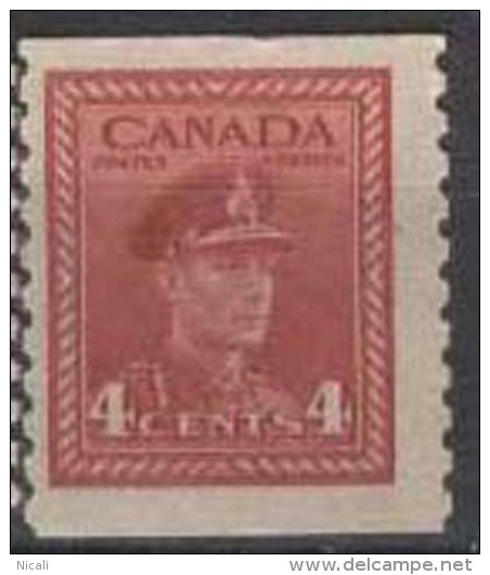 CANADA 1942 4c KGVI Coil SG 398A HM FD44 - Ungebraucht