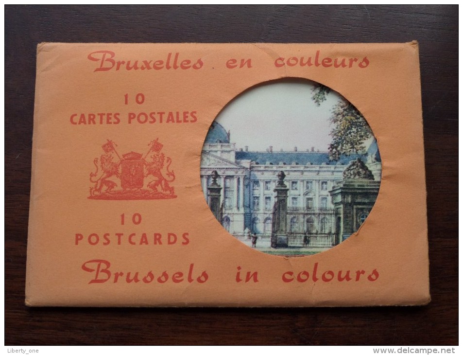BRUXELLES - BRUSSELS In Colours / Carnet 10 Cartes Vues / Compleet ( PK / CP - Zie Foto´s Voor Details ) !! - Andere & Zonder Classificatie
