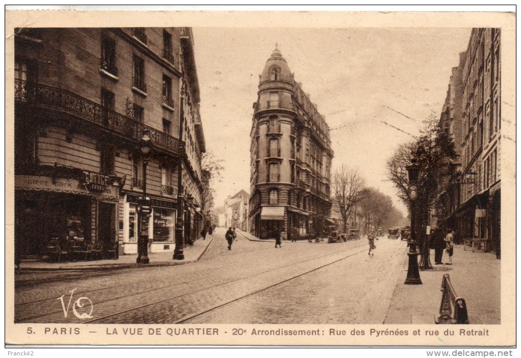 75. Paris. Rue Des Pyrénées Et Rue Du Retrait - Distrito: 20