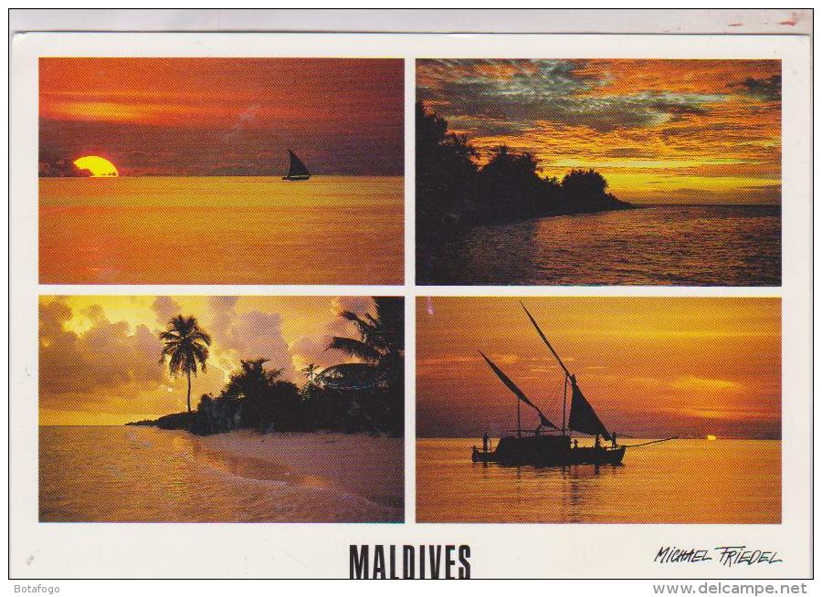 CPM  MALDIVES MULTIVUES  (voir Timbre) - Maldives