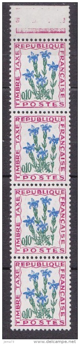 N° 96 Fleurs Des Champs: Gentiane:  Bloc De 4 Timbres - 1960-.... Neufs