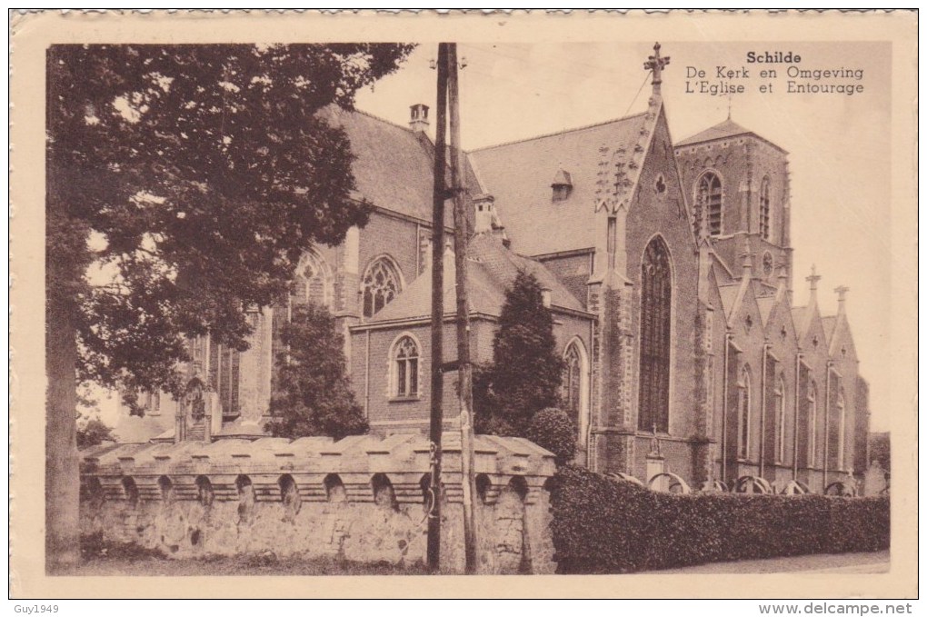 DE KERK EN OMGEVING  L5EGLISE ET ENTOURAGE - Schilde