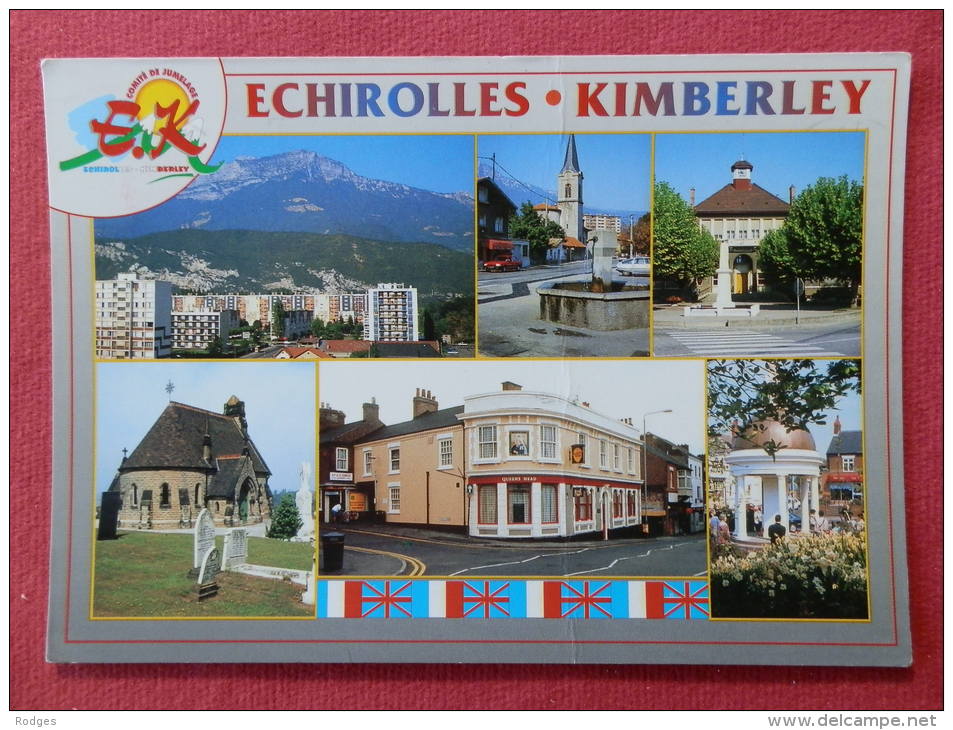 Dep 38 , Cpm ECHIROLLES-KIMBERLEY , Multivues , éditée à L'occasion Du 10ème Aniversaire (647)Recto/Verso - Echirolles