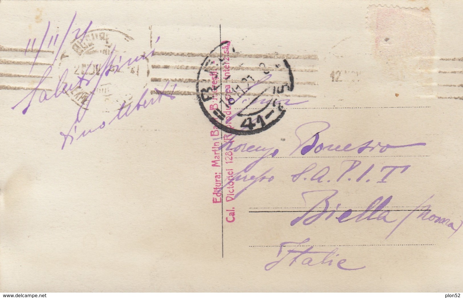 7586-BUCAREST-GRAND HOTEL ET CAISSE D´ESPAGNE-1921-FP - Rumania