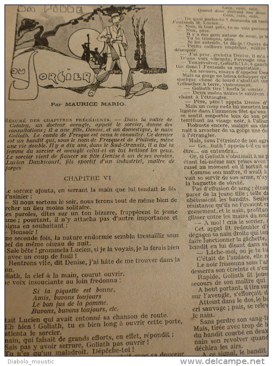 1932 Revue "FILLETTE" :de Belles Histoires à Suivre Et Aussi Ponctuelles Comme Celle-ci  : JACQUOT LE PERROQUET VERT - Fillette