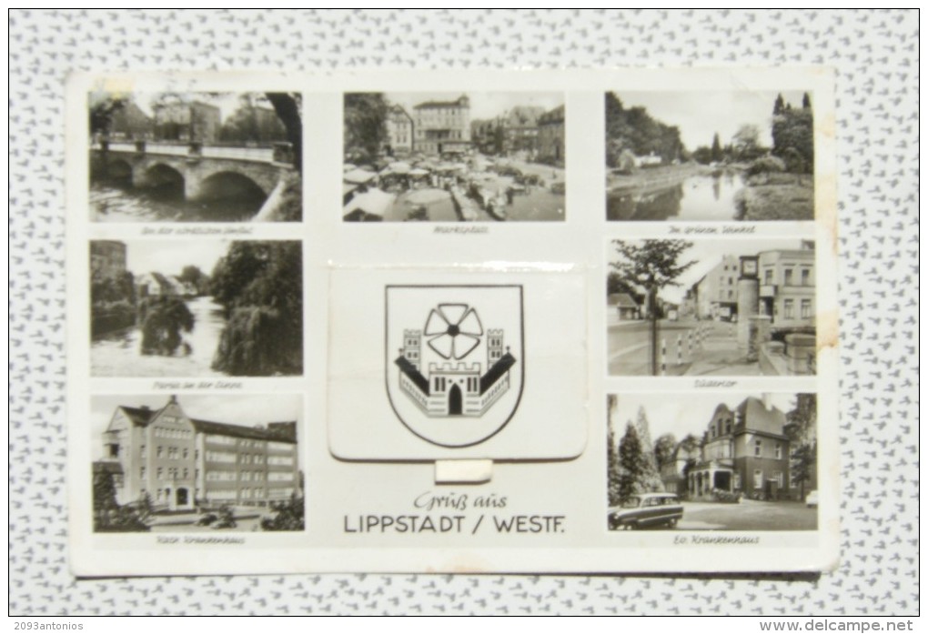 CARTOLINA LIPPSTADT WESTE     A7419 VIAGGIATA FRANCOBOLLO STACCATO - Lippstadt