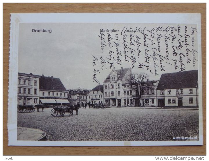 Dramburg I Pom / Markt 1911 Year / Drawsko Pomorskie / Reproduction - Ostpreussen