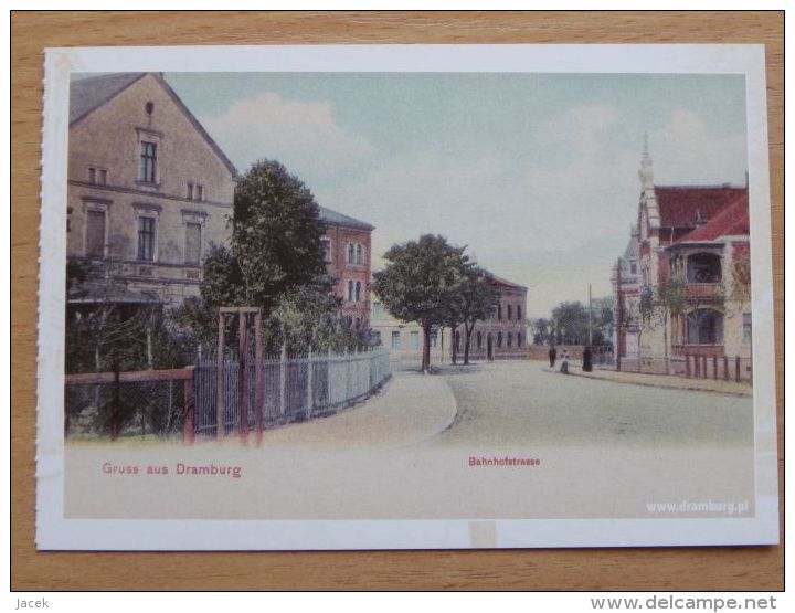 Dramburg I Pom / Bahnhofstrasse / Drawsko Pomorskie / Reproduction - Ostpreussen
