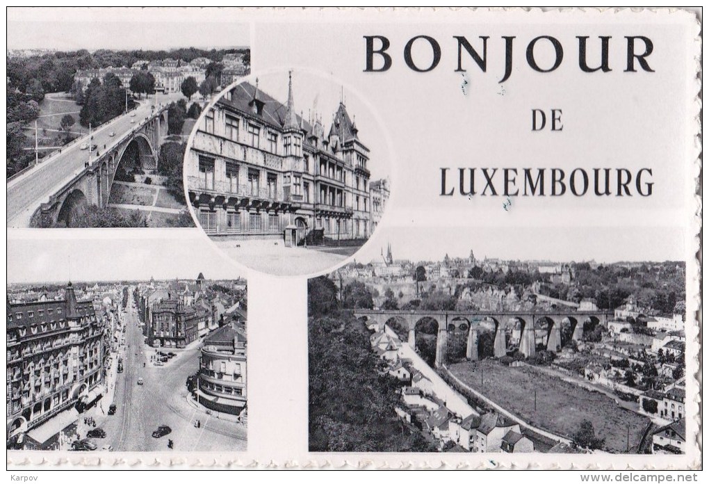 CPSM - LUXEMBOURG - BONJOUR DE LUXEMBOURG - Luxembourg - Ville