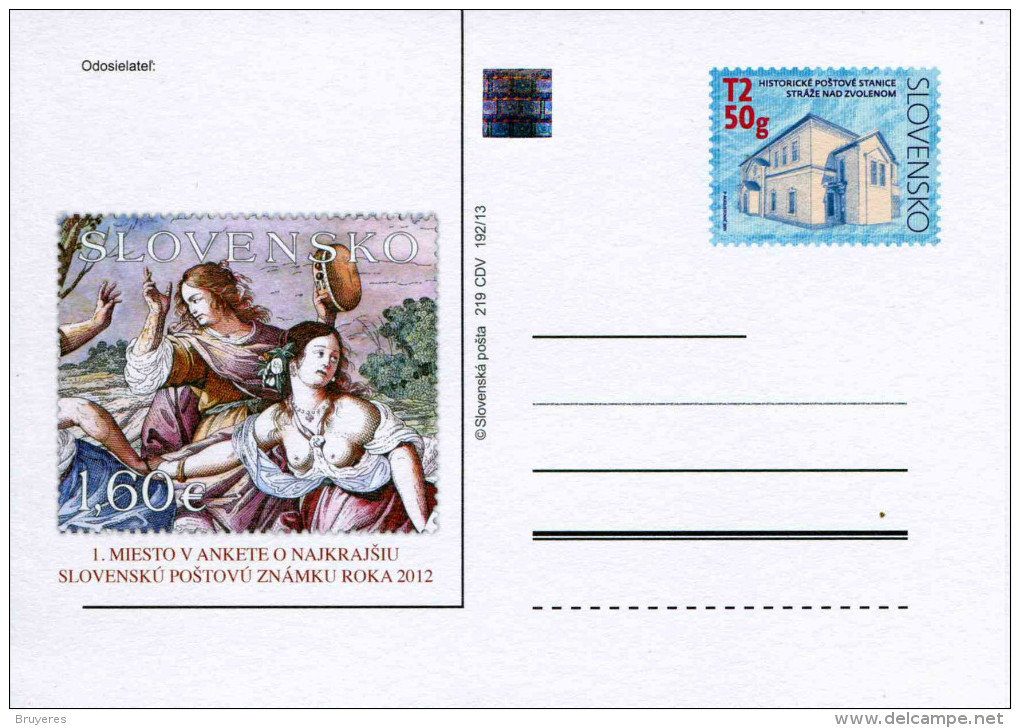 Entier Postal De 2013 Sur Carte Postale Illustrée - Postkaarten