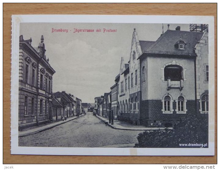 Dramburg I Pom / 1916 Year Jaegerstrasse  / Drawsko Pomorskie / Reproduction - Ostpreussen