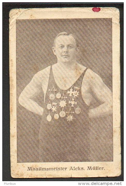 WRESTLING WORLD CHAMPION ALEKS MÜLLER ,  OLD POSTCARD, 0 - Worstelen