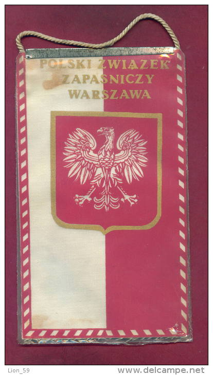 W73 / SPORT - Championship 1978 MILICZ  Wrestling Lutte Ringen  12.5 X 21.5 Cm. Wimpel Fanion Flag  Poland Pologne - Other & Unclassified