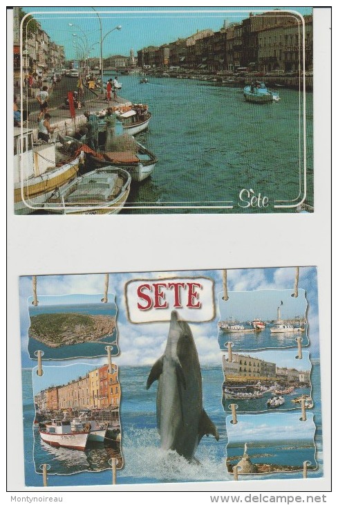 R : Hérault :    SETE -  CETTE  :  Vue   2  Cartes - Sete (Cette)