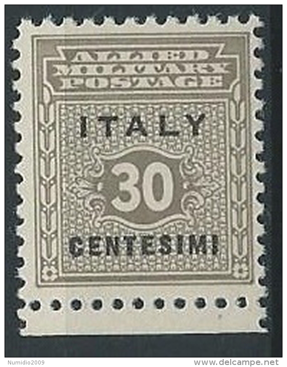 1943 OCCUPAZIONE ANGLO AMERICANA SICILIA 30 CENT MNH ** - ED512 - Anglo-american Occ.: Sicily