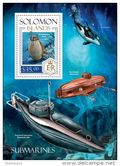 Solomon Islands. 2014 Submarines. (108b) - Sous-marins