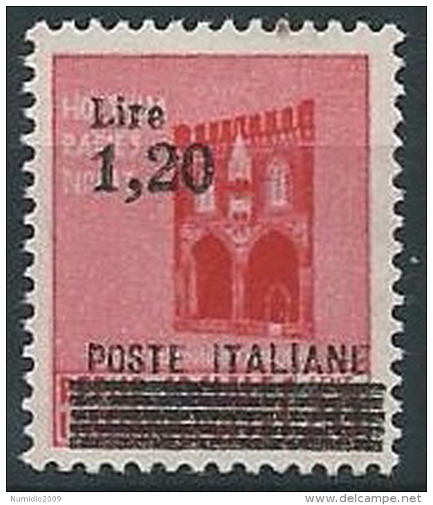 1945 LUOGOTENENZA SOPRASTAMPATO 1,20 LIRE MNH ** - ED501 - Neufs