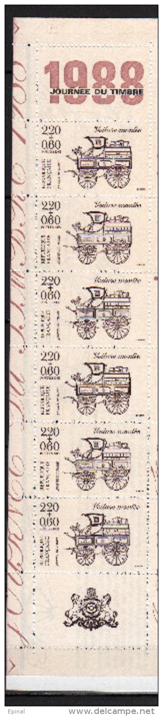 FRANCE : Carnet N° BC2526A ** - Journée Du Timbre 1988 - PRIX FIXE - - Stamp Day