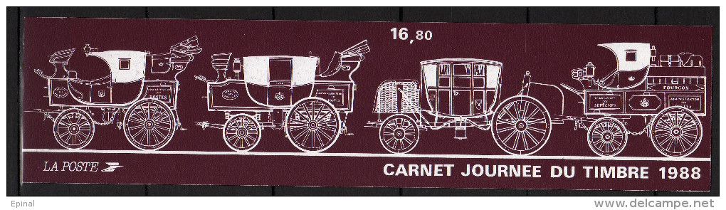 FRANCE : Carnet N° BC2526A ** - Journée Du Timbre 1988 - PRIX FIXE - - Stamp Day