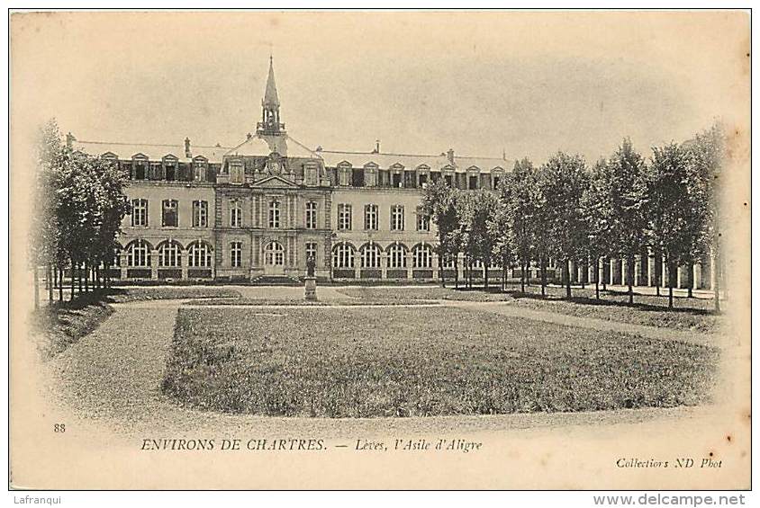 Eure Et Loir - Ref A36-environs De Chartres - Leves , L Asile D Aligre - Nd Phot   -carte Bon Etat   - - Lèves