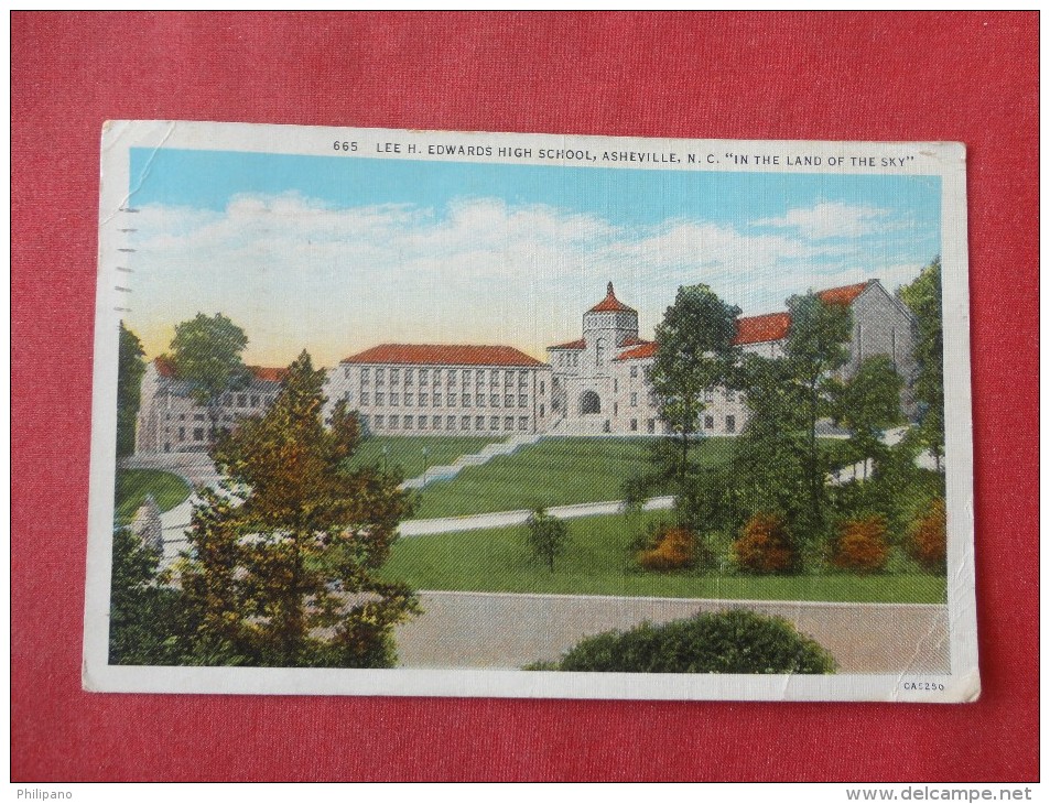 North Carolina> Asheville  Lee  Edwards High School  1938 Cancel     -ref 1331 - Asheville