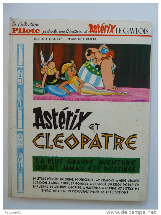 Astérix,  Astérix Et Cléopâtre, En EO 1ere édition Col. Pilote, 1965 En BE++ - Astérix